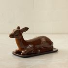 Theron Metal Deer Butter Dish