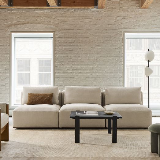 Quinten Modular Armless Sofa (68"-102") by West Elm