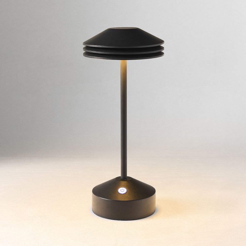 Marcus Samuelsson LED Cordless Layered Table Lamp (11") - Matte Black