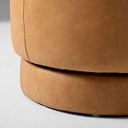 Viv Swivel Leather Ottoman