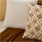 Warm Botanical Layered Pillow Cover &amp; Throw Set