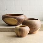 Carved Wood Centerpiece Bowls