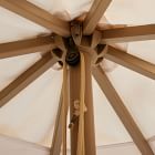 Round Outdoor Umbrella (9') - Wood Pole