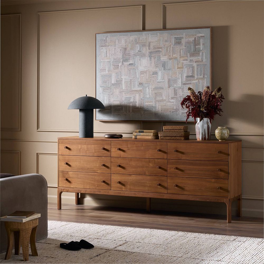 Berriman Walnut 9-Drawer Dresser (85") by West Elm