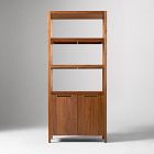 Hughes Tall Bookcases (34") &amp; Open/Closed Storage Cabinet (66") Set