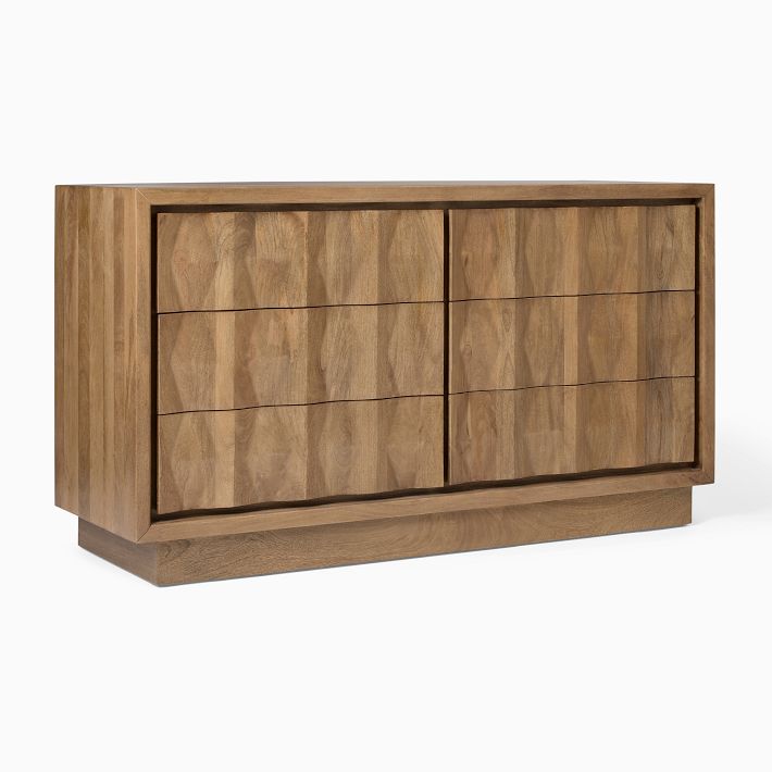 modern 6 drawer dresser west elm Siobhan Oak 6-Drawer Dresser (60")