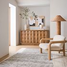 Carved Pattern Solid Wood 6-Drawer Dresser (62")