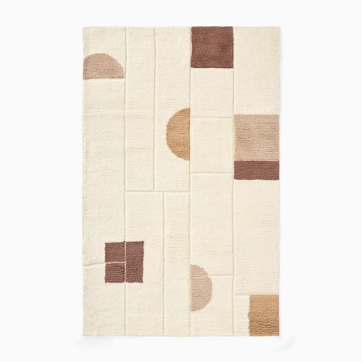 High Contrast Shag Wool Rug by West Elm