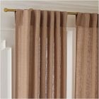 Open Box: European Flax Linen Light Filtering Curtain (96"W x 84"L) - Sandstone Melange