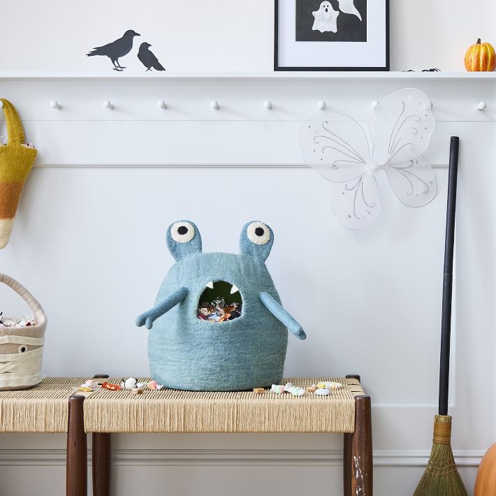 VALIEM MONSTER MOUTH /BOWL-HALF R&L サイズM Halloween Felt Monster Candy Bowl | West Elm