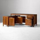 Hughes L-Shaped Desk with File &amp; Storage Cabinets (68") &amp; Open/Closed Storage Cabinet (66") Set