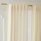 Open Box: European Flax Linen Light Filtering Curtain (48"W x 120"L) - Alabaster