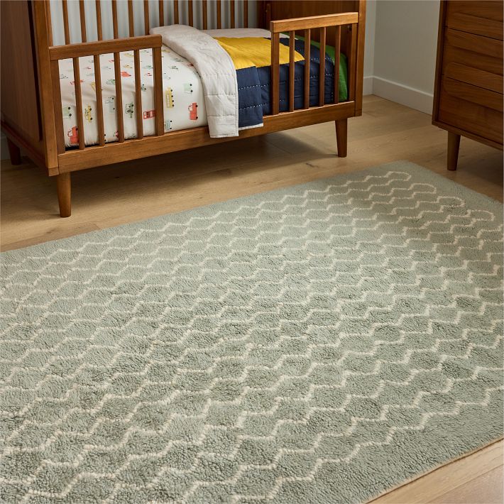 west elm 大判ラグ Zig Zag Washable Rug, Wool, 0.4