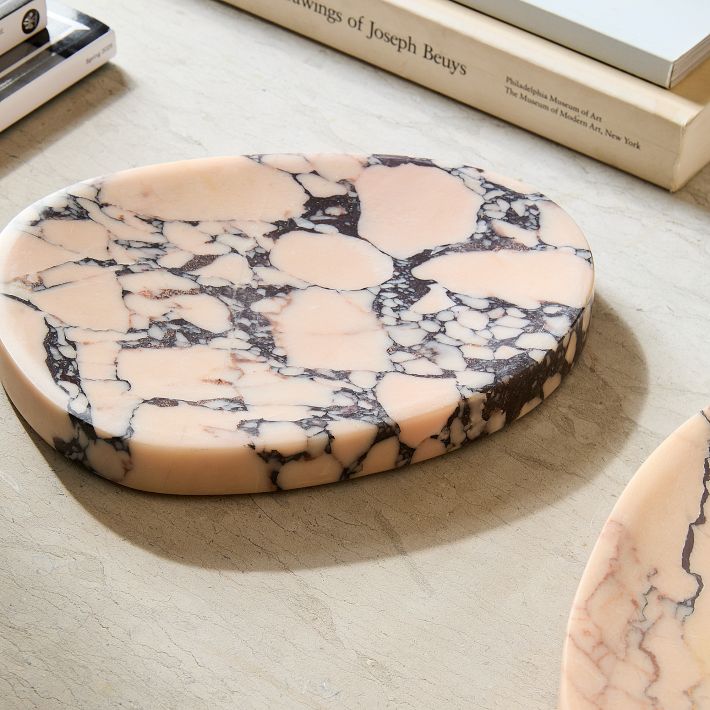 Asymmetrical Marble Trays