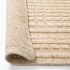 Loomed Grid Wool Rug
