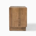 Carved Pattern Solid Wood Nightstand (26")