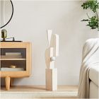 Geometric Wood Floor Sculptures