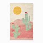 Desert Cactus Shag Wool Rug