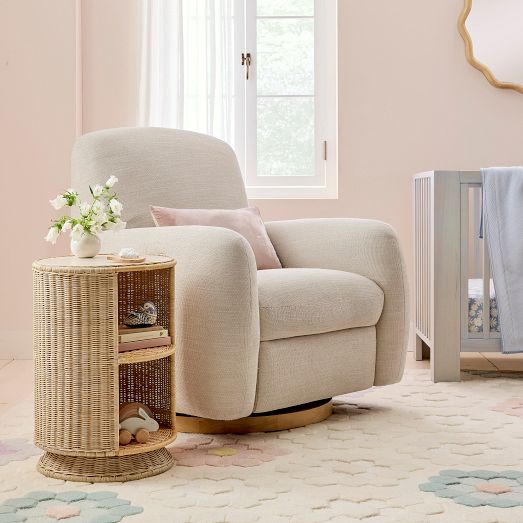 Billie Rattan Storage Side Table by West Elm