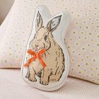 Pink Chicken Bunny-Shaped Pillow