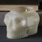 Spooky Skull Filled Glass Candles
