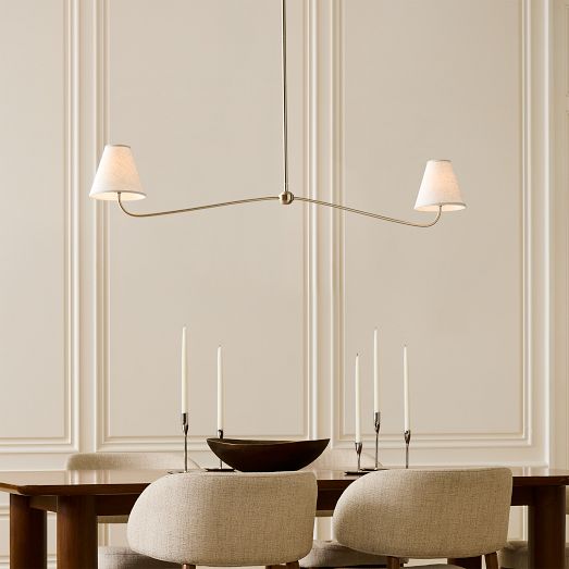 Simone Linear 2-Light Chandelier (48") by West Elm
