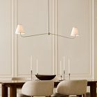 Simone Linear 2-Light Chandelier (48")