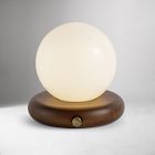 Open Box: Alula Portable Dimable Table Lamp (7") - Walnut