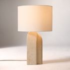 Open Box: Averie Travertine Table Lamp (20") - Marble Travertine