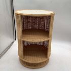 Open Box: Billie Rattan Storage Side Table (23") - Natural