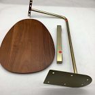 Open Box: Charley C-Side Table (19") - Walnut, Antique Brass