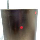 Open Box: Ciro Metal Standing Planter, Tall (12"D x 24"H) - White/Gold