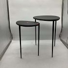 Open Box: Colin King Bronze-Finished Nesting Side Tables (15.5"&ndash;19") - Dark Bronze