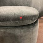 Open Box: Crescent Swivel Chair - Performance Distressed Velvet Lagoon