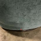 Open Box: Crescent Swivel Chair - Performance Distressed Velvet Lagoon
