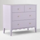 Open Box: Kids Daisy Narrow 4-Drawer Dresser (36") - Soft Iris