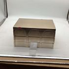 Open Box: Modern Shaped Jewelry Box, Grand (7.5"H) - Champagne
