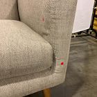 Open Box: Oliver Sofa (82") - Twill Dove, Walnut