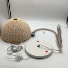 Open Box: Rattan Bubble Floor Lamp (60") - Natural, Light Bronze