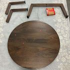 Open Box: Stowe Solid Wood Round Coffee Table (36") - Dark Walnut