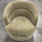 Open Box: Viv Swivel Chair, Poly Cushion (29.5") - Performance Chenille Crossweave Elm, Concealed Support