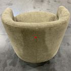 Open Box: Viv Swivel Chair, Poly Cushion (29.5") - Performance Chenille Crossweave Elm, Concealed Support