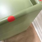 Open Box: Emma Chamberlain Lacquer Wrapped Nightstand (12") - Avocado, Polished Nickel