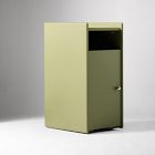 Open Box: Emma Chamberlain Lacquer Wrapped Nightstand (12") - Avocado, Polished Nickel