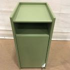 Open Box: Emma Chamberlain Lacquer Wrapped Nightstand (12") - Avocado, Polished Nickel
