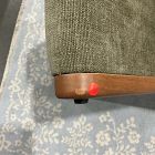 Open Box: Emma Chamberlain Upholstered Pocket Ottoman - Performance Chenille Crossweave Elm, Cool Walnut