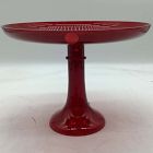 Open Box: Estelle Colored Glass Cake Stand Only - Red