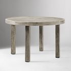 Portside Wood Outdoor Round Dining Table (48") &amp; Dining Chairs Set