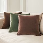 Solid Faux Mohair Pillow Cover