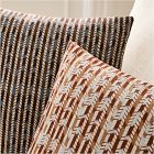 Embroidered Arrow Ikat Pillow Cover